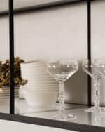 Image 5 of 6: Orrefors Carat Coupe Glasses, Set of Two