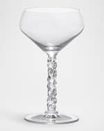 Image 1 of 6: Orrefors Carat Coupe Glasses, Set of Two