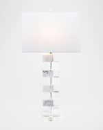 Image 3 of 3: Couture Lamps Jacobs Marble & Crystal Table Lamp