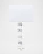 Image 1 of 3: Couture Lamps Jacobs Marble & Crystal Table Lamp