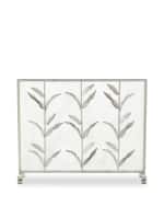 Image 3 of 3: Leaf Accent Fire Screen