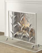 Image 1 of 3: Leaf Accent Fire Screen