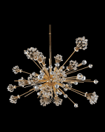 Image 2 of 2: Allegri Crystal by Kalco Lighting Constellation 47" 30-Light Oval Chandelier