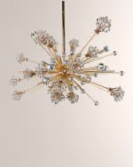 Image 1 of 2: Allegri Crystal by Kalco Lighting Constellation 47" 30-Light Oval Chandelier