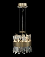 Image 2 of 2: Allegri Crystal by Kalco Lighting Glacier 10" LED Mini Pendant