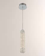 Image 1 of 2: Allegri Crystal by Kalco Lighting Lina 14" LED Mini Pendant Light