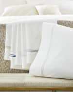 Image 2 of 5: Matouk 2 Lines Queen Sheet Set