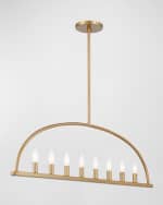 Image 2 of 4: Crystorama Abbott 8-Light Linear Chandelier