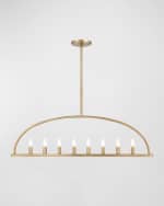 Image 1 of 4: Crystorama Abbott 8-Light Linear Chandelier