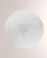 Image 2 of 2: Crystorama Broche 8-Light Matte White Ceiling Mount