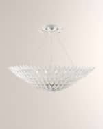 Image 1 of 2: Crystorama Broche 8-Light Matte White Ceiling Mount