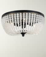 Image 1 of 2: Crystorama Rylee 4-Light Matte Black Ceiling Lamp