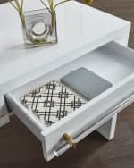 Image 3 of 3: Worlds Away Evelyn Writing Desk