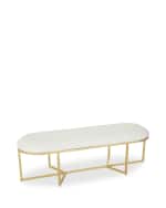 Image 3 of 3: Worlds Away Paris Oval Bench