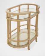 Image 4 of 4: Worlds Away Soren Bar Cart