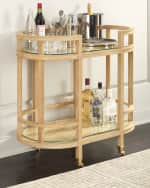 Image 1 of 4: Worlds Away Soren Bar Cart