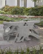 Image 1 of 2: Phillips Collection Cast Root Console, Charcoal Stone
