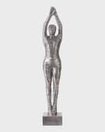 Image 3 of 4: Phillips Collection Standing Diving 83" Outdoor Sculpture