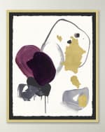 Image 1 of 2: Wendover Art Group 'Plum Lines 1' Wall Art