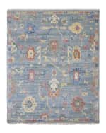 Image 2 of 4: Fanning Hand Knotted Rug, 8' x 10'