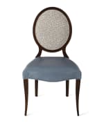 Image 2 of 4: Massoud Pearlington Leather Side Char, Set of 2