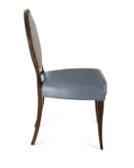 Image 3 of 4: Massoud Pearlington Leather Side Char, Set of 2