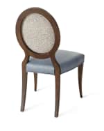 Image 4 of 4: Massoud Pearlington Leather Side Char, Set of 2