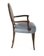 Image 3 of 4: Massoud Pearlington Leather Arm Chair, Set of 2