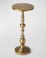 Image 3 of 6: Butler Specialty Co Antique Gold Drink Table