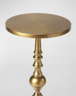 Image 4 of 6: Butler Specialty Co Antique Gold Drink Table