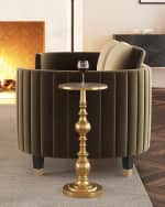 Image 1 of 6: Butler Specialty Co Antique Gold Drink Table