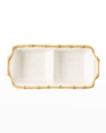 Image 3 of 4: Juliska Bamboo 10" Double Section Server - Natural