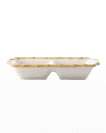 Image 1 of 4: Juliska Bamboo 10" Double Section Server - Natural