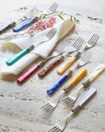 Image 2 of 2: Neiman Marcus Napoleon 20-Piece Flatware Set, Amber Marble