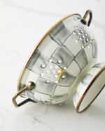 Image 3 of 3: MacKenzie-Childs Sterling Check Small Colander