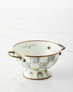 Image 1 of 3: MacKenzie-Childs Sterling Check Small Colander
