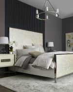 Image 2 of 3: Sferra Perrio Matelasse King Coverlet