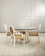 Image 6 of 6: Massoud Elsa Leather Dining Side Chair