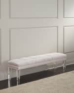 Image 2 of 3: Haute House Becky Tufted Bench, 60"