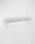 Image 3 of 3: Haute House Becky Tufted Bench, 60"