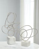 Image 2 of 2: John-Richard Collection "Silver Ribbon Dance I" 12" Sculpture