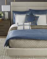 Image 3 of 4: Lili Alessandra Chloe Velvet Coverlet, King