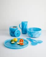 Image 5 of 5: Jonathan Adler Mustique Blue Ice Bucket