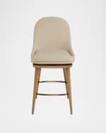 Image 2 of 6: Interlude Home Harper Swivel Counter Stool, 26"