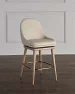 Image 1 of 6: Interlude Home Harper Swivel Counter Stool, 26"