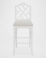 Image 2 of 4: Worlds Away Starlette Counter Stool, 28"