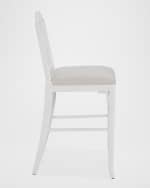 Image 3 of 4: Worlds Away Starlette Counter Stool, 28"