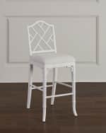 Image 1 of 4: Worlds Away Starlette Counter Stool, 28"