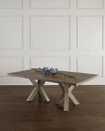 Image 1 of 3: Worlds Away Alyiah Tripod Base Dining Table, 86"