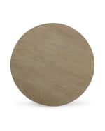 Image 3 of 5: Worlds Away Keelan Tripod Base Dining Table, 60"